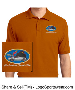 Mens Silk Touch Polo Design Zoom